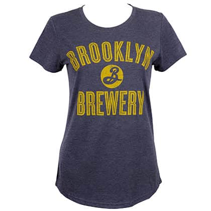  Brooklyn Brewery Grey Women's Varsity Tee Shirt 